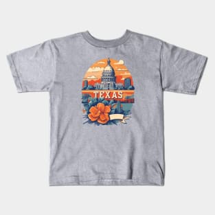 Texas Vintage Design Kids T-Shirt